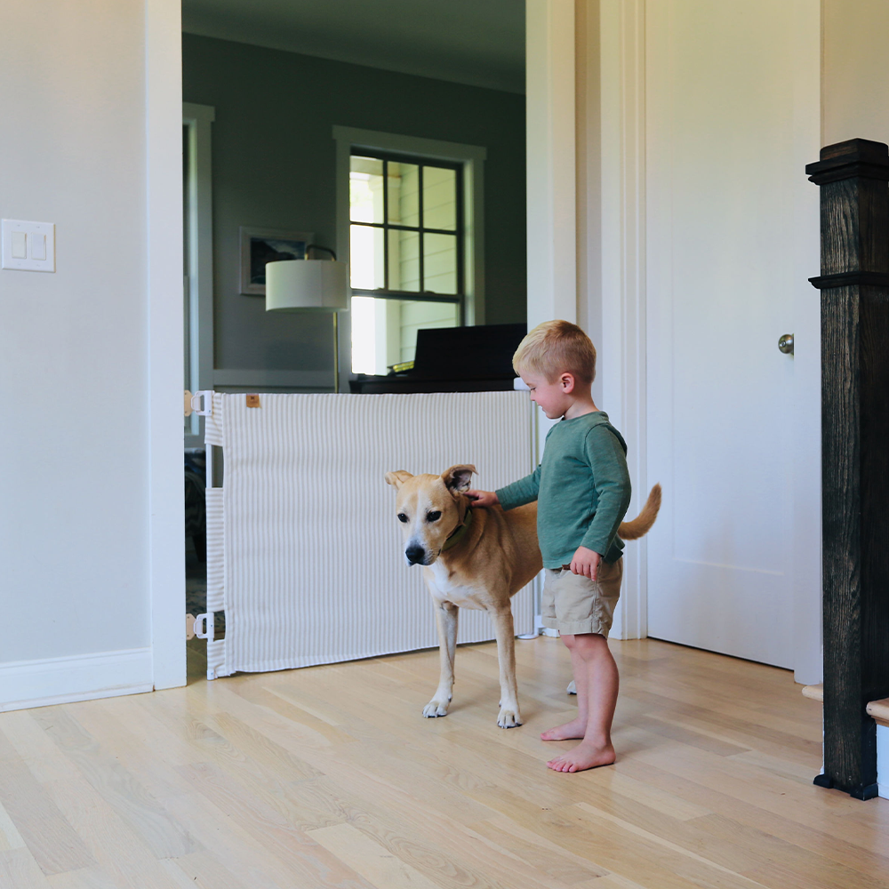 Milliken® Fabric Baby & Pet Safety Gate  Indoor/Outdoor, Durable & Stylish