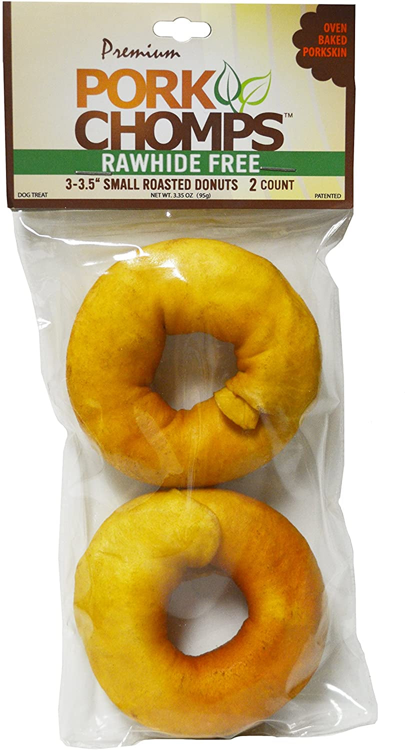 Pork Chomps Roasted Donuts 3 Dog Treat