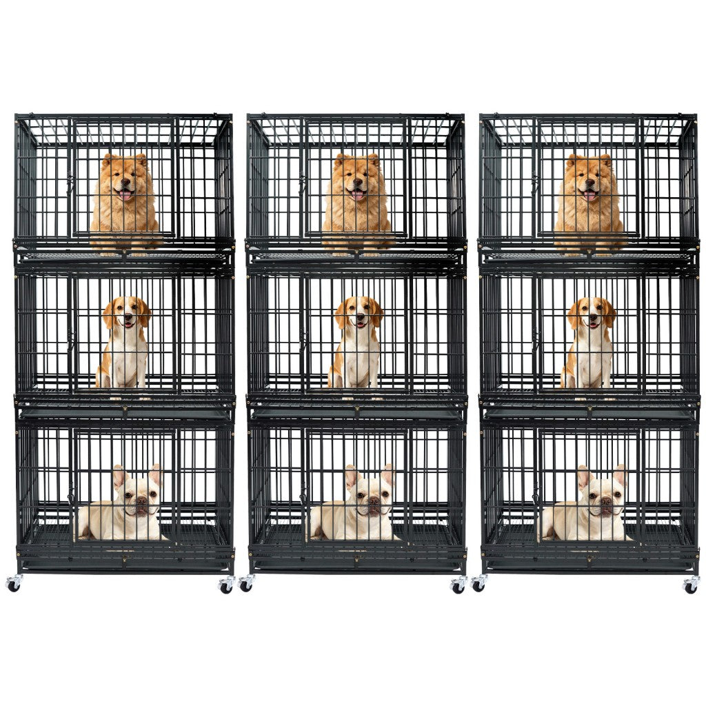 37 Stackable Heavy Duty Dog Kennel 371D08