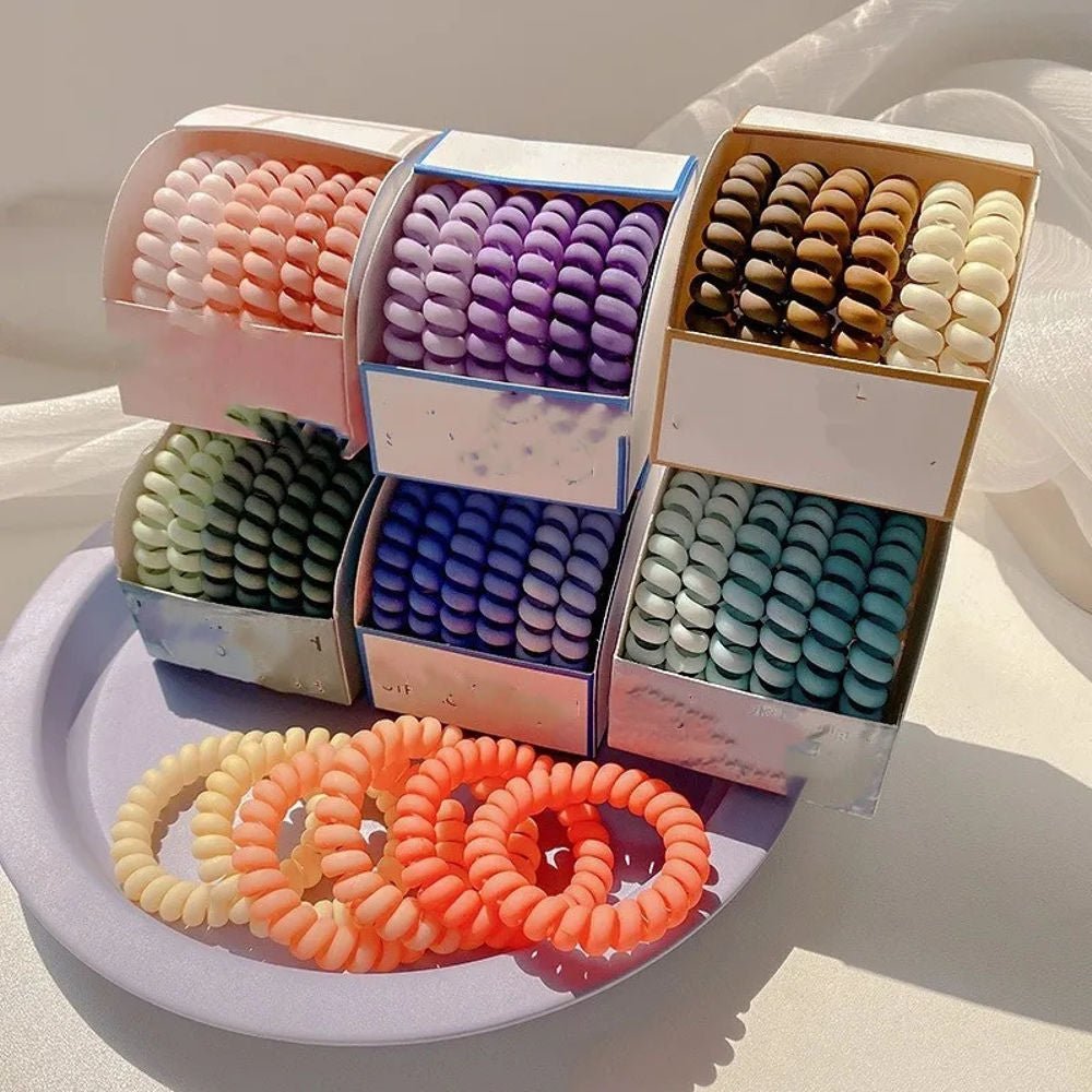 Tilley + Me Spiral Hair Ties – No Breakage, No Crease, All-Day Hold