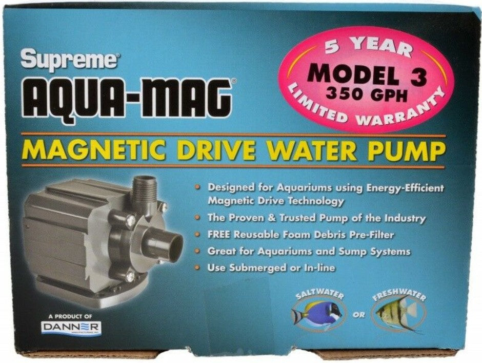 Danner Manufacturing, Inc., Supreme Aqua-Mag 350 Gph Magnetic Drive Water Pump, 02513