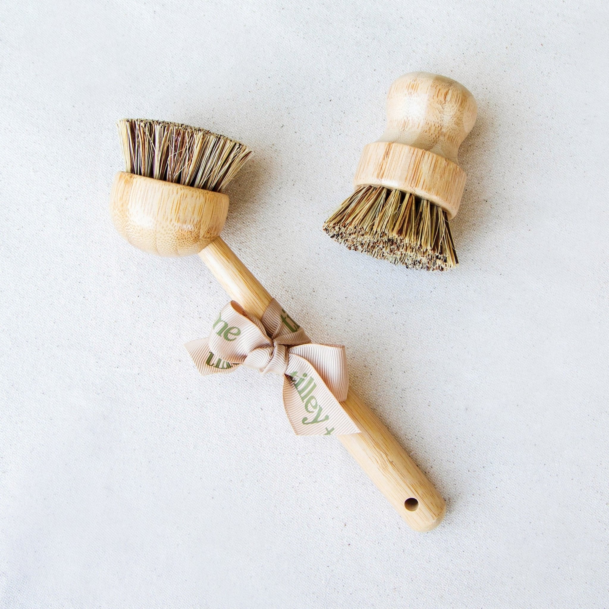 Tilley + Me Set of 2Sustainable Bamboo Pot Scrubber - Tough on Stains, Gentle on Earth
