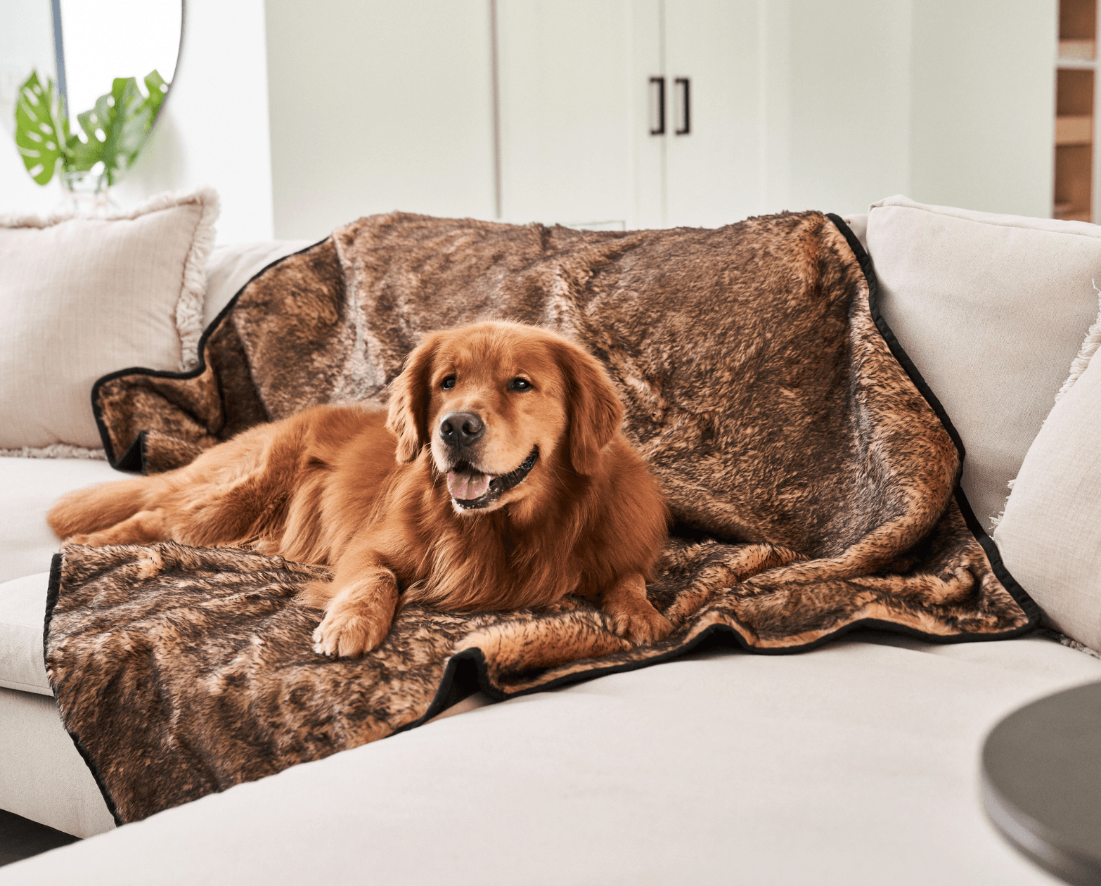 PupProtector Summer Short Fur Waterproof Throw Blanket - Sable Tan