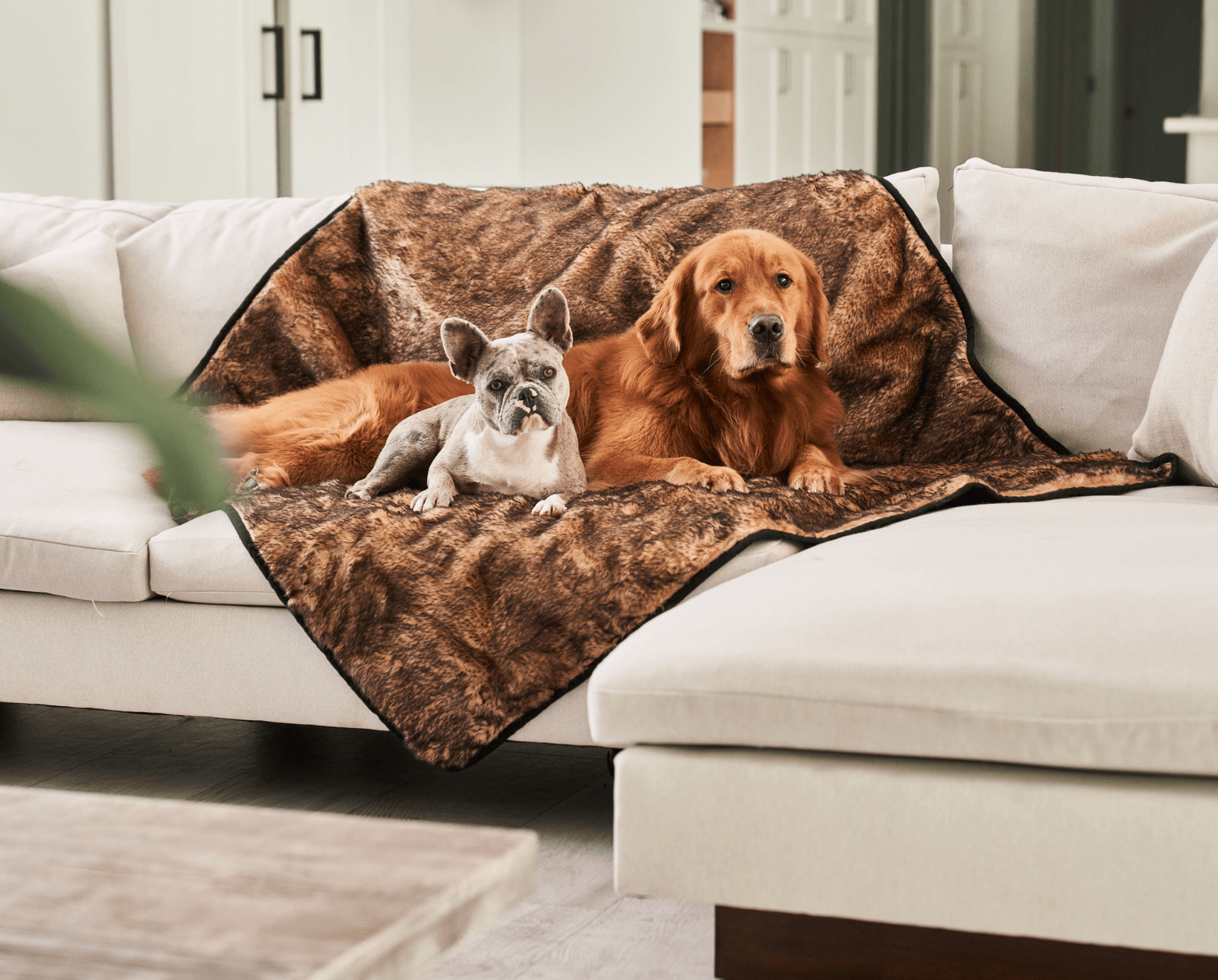 PupProtector Summer Short Fur Waterproof Throw Blanket - Sable Tan