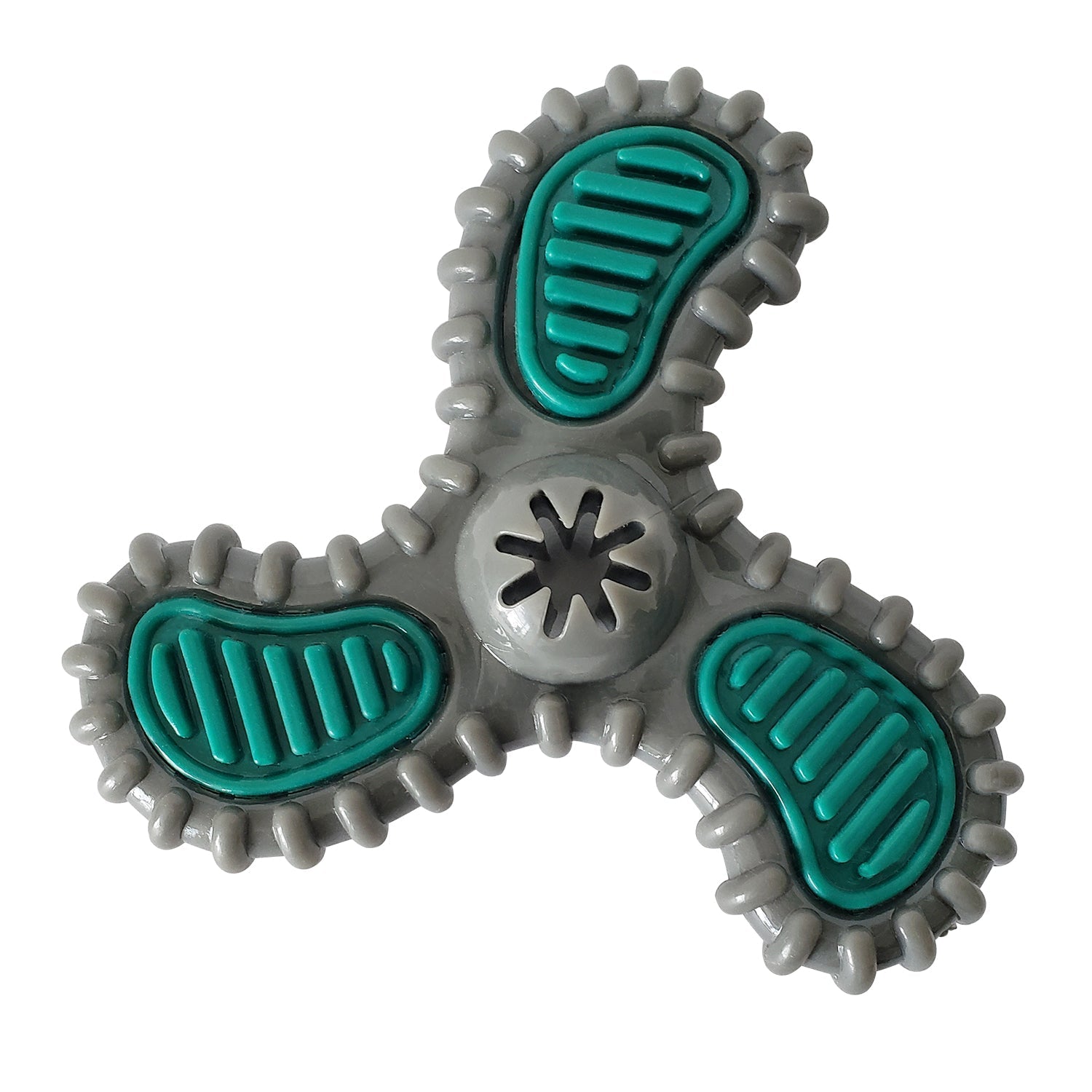 TPR & Nylon Spinner Dog Chew Toy for Light to Medium Chewers
