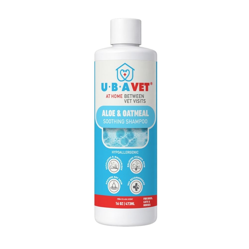 UBAVET Aloe & Oatmeal Shampoo for Dogs & Cats, 16.9 fl oz
