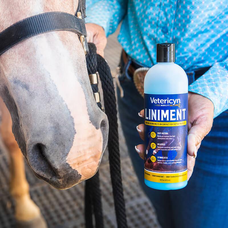 Vetericyn Equine Liniment Horse Muscle Joint Care Support 16 Oz.