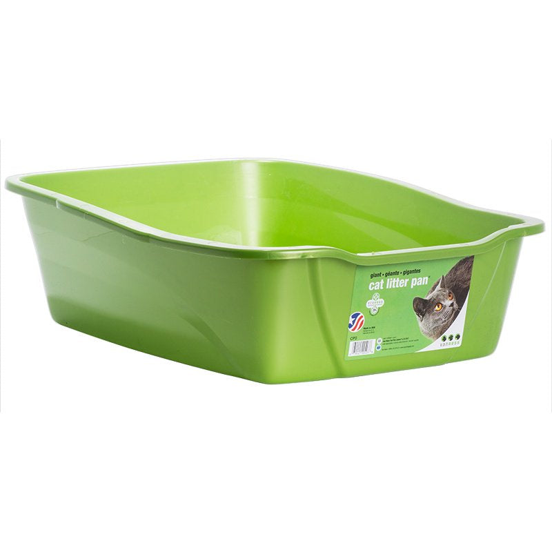 Van Ness Cat Litter Pan With Dip In Front Assorted Colors
