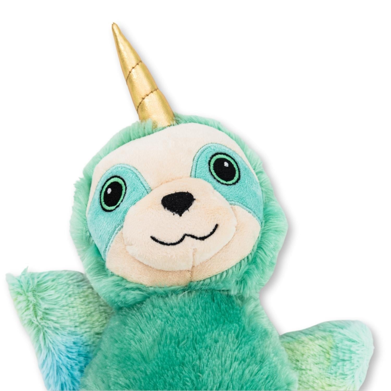Mystical Mint Winged Sloth Plush Dog Toy, Four Squeakers & Crinkle Paper